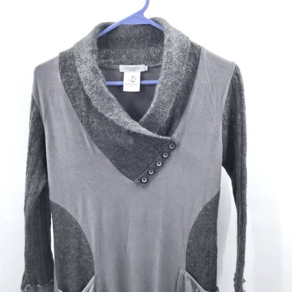 Women's Dzhavael Couture Long Sweater Tunic S Abstract Lagenlook Textile Art - Picture 3 of 11